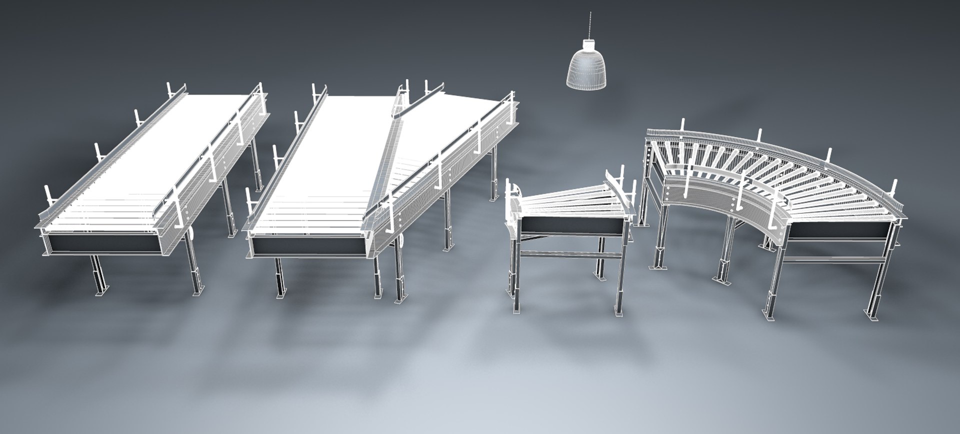 3d conveyor set model