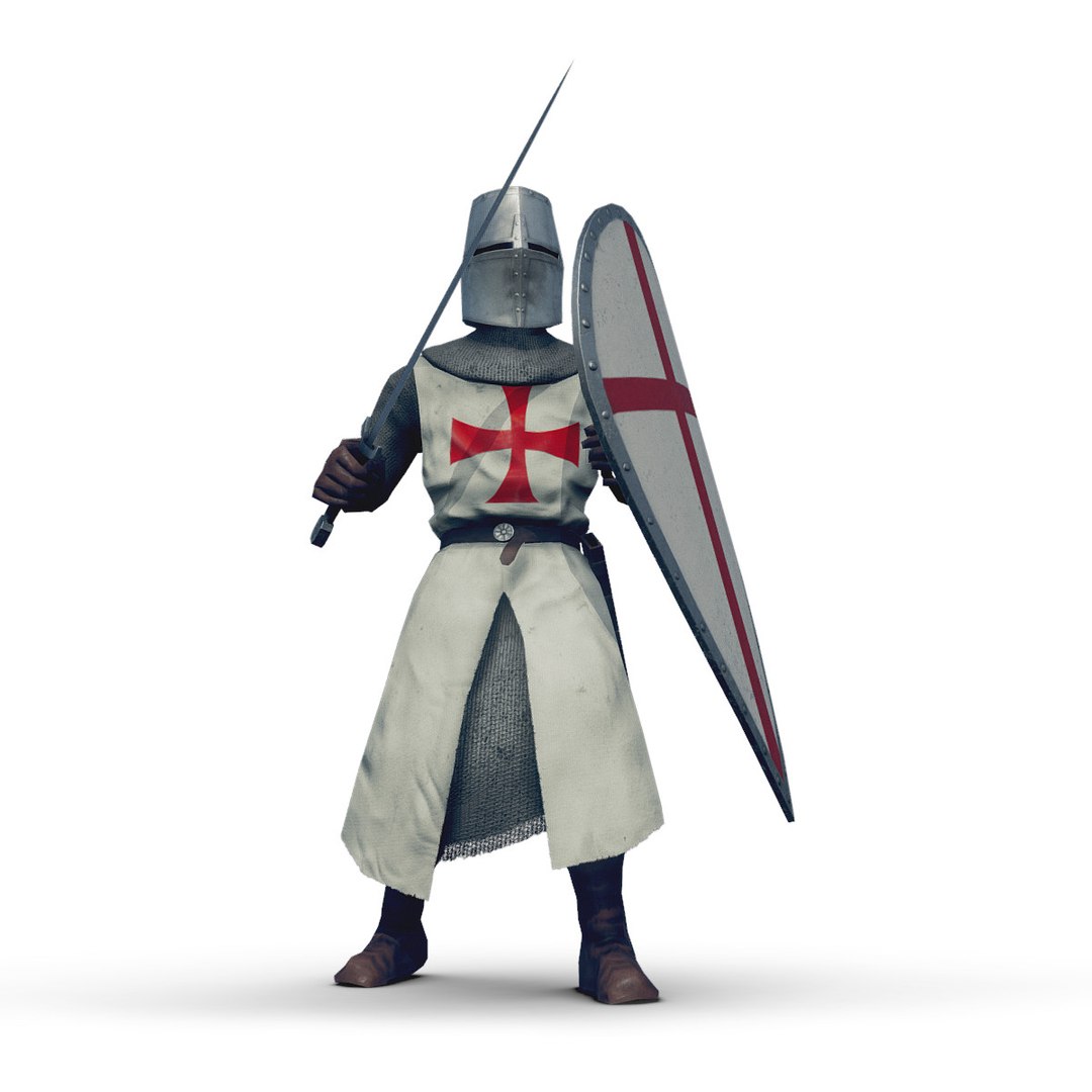 3D Templar Knight Model - TurboSquid 2096363