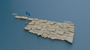 state flag 3D