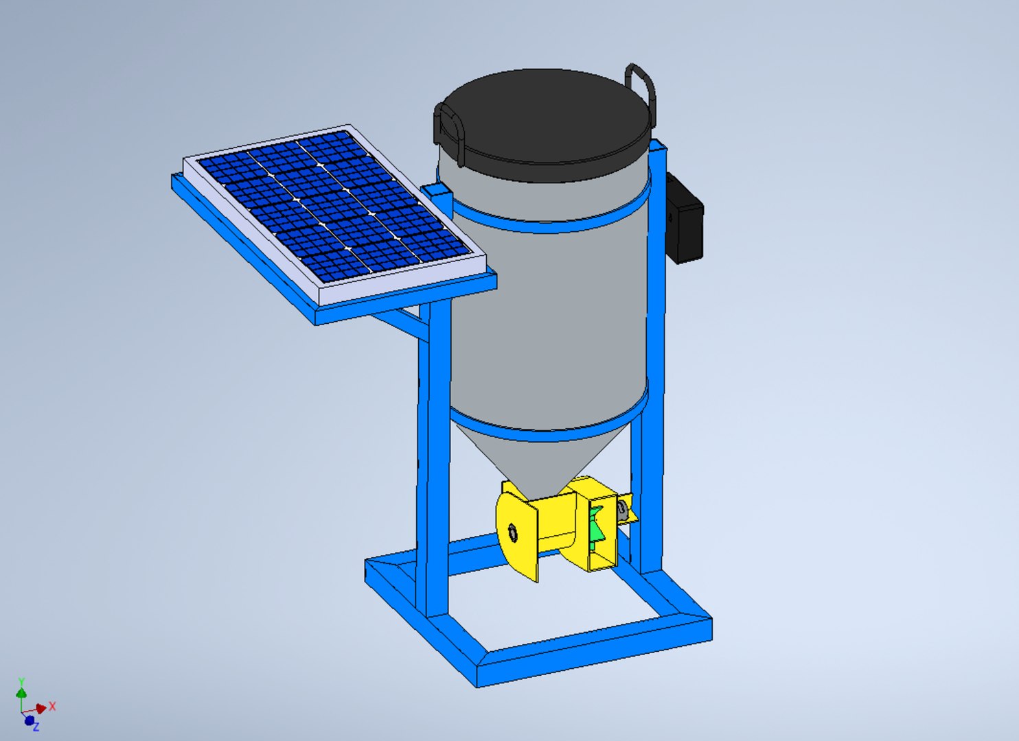 SOLAR CELL POWERED DIRECTIONAL FISH FEEDER CENTRIFUGAL SPREADER model https://p.turbosquid.com/ts-thumb/hV/GFTye0/ie/solarcellpowereddirectionalfeedercentrifugalspreader6/png/1715110484/1920x1080/fit_q87/677c403c790d4689ea074cf7a34c88b7b1226a1d/solarcellpowereddirectionalfeedercentrifugalspreader6.jpg