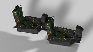 plane cockpit c4d