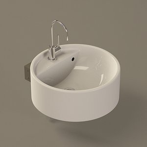 3d model flaminia twin sink