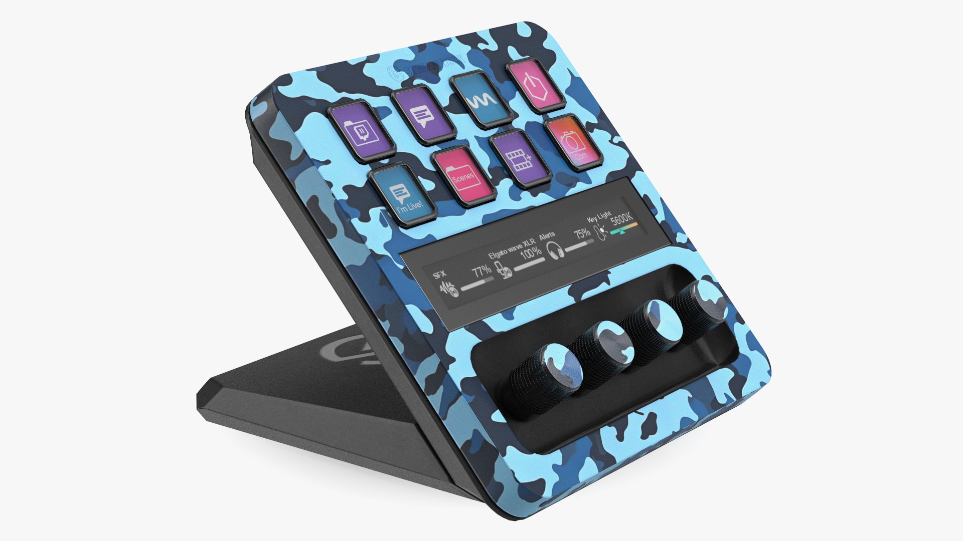Elgato Stream Deck Custom Skin 3D model preview