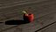 apple red with leaf lowpoly