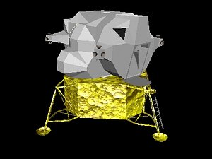 apollo lunar spacecraft 3d model