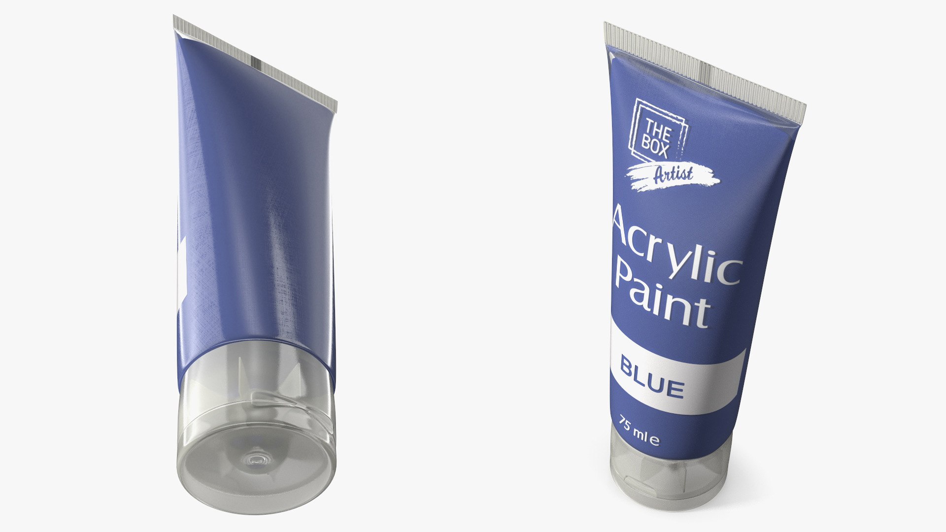 THE BOX Artist Acrylic Paint Blue 3D model preview