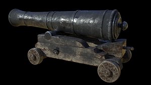 ship cannon 3D