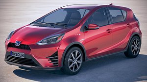 3D toyota prius c model