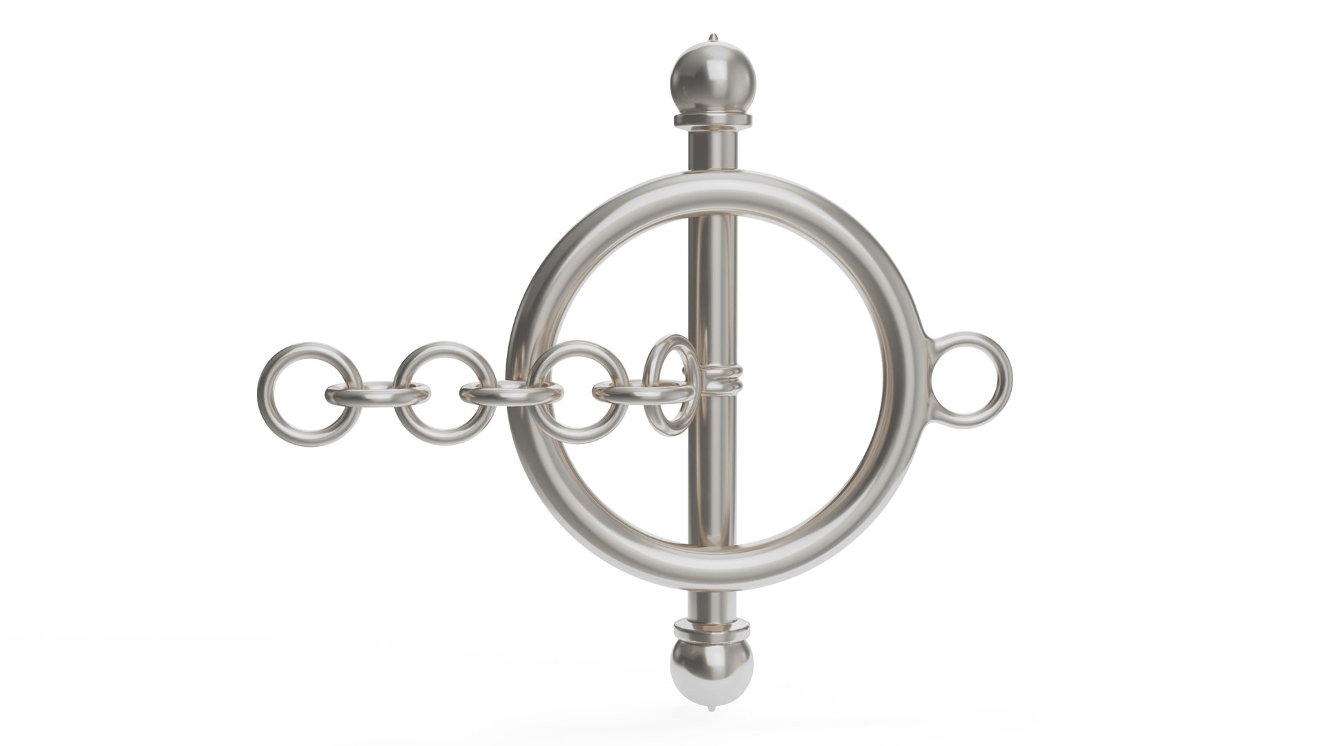 Silver Jewelry Clasps Collection 2 3D model preview