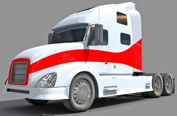 semi truck 3d model