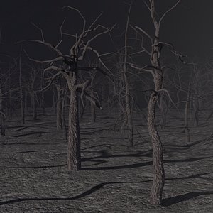 Low-Poly Spooky Forest