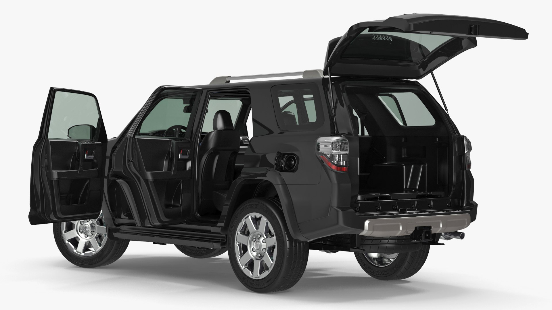 Toyota 4Runner SUV Rigged for Cinema 4D 3D model preview