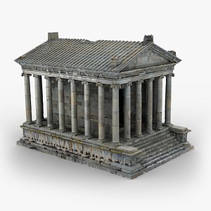 3D Ancient Roman Temple Scan with LODs Garni Armenia