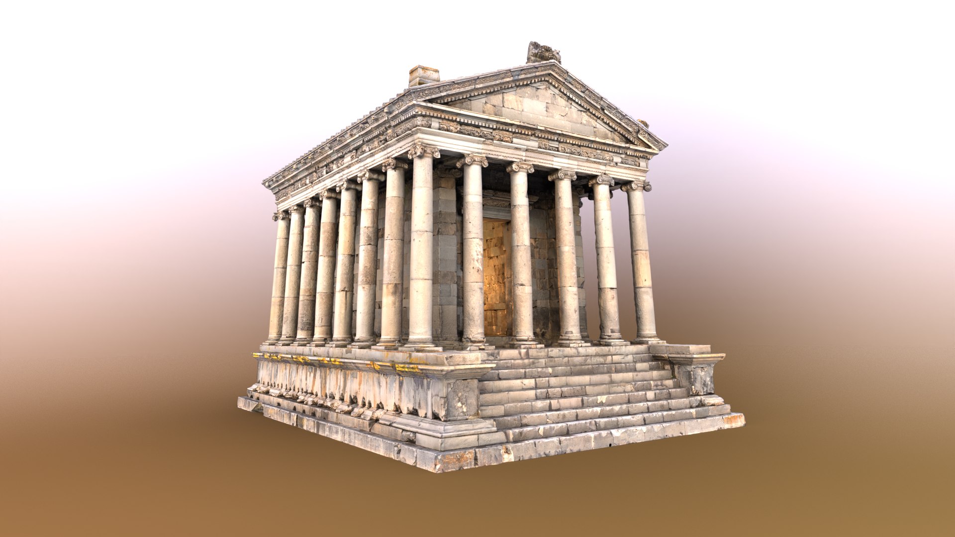 3D Ancient Roman Temple Scan With LODs Garni Armenia - TurboSquid 2289826