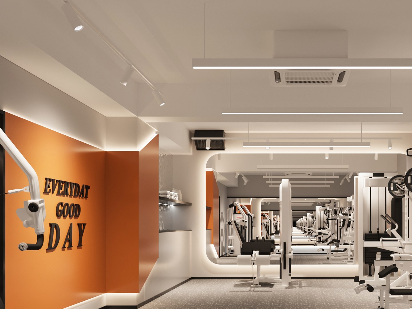 Modern Gym model - TurboSquid 2056430
