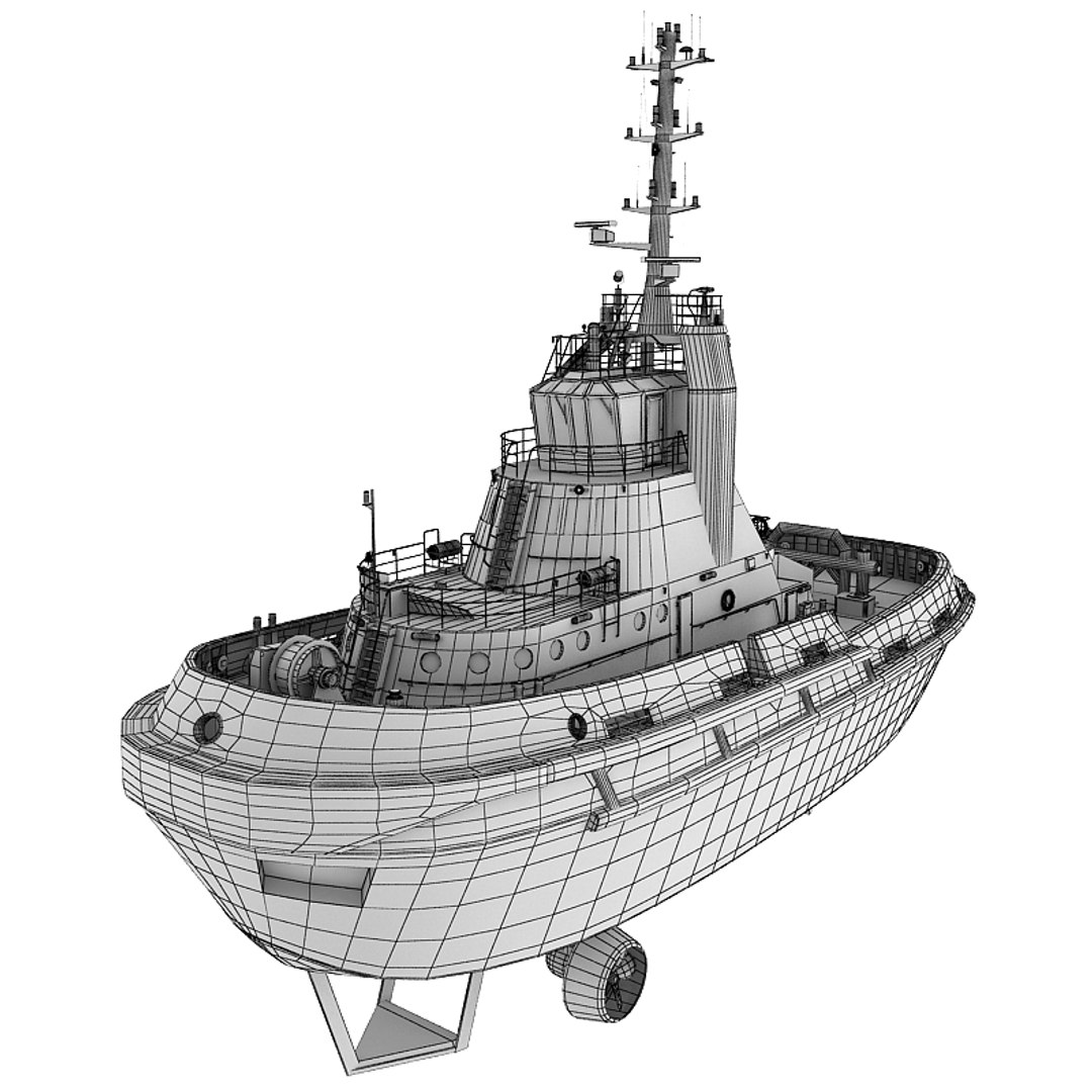 Tug Boat 3d Model