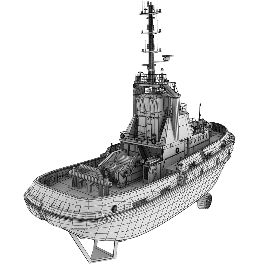 Tug Boat 3d Model