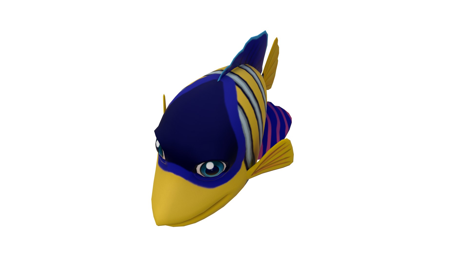 Angel Fish Toon Animation 3d Model - Turbosquid 1585823