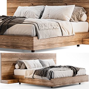 Modern Bed Minimal Russia 3D
