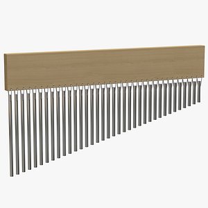 3D model 36 Tone Bar Chimes Aluminum