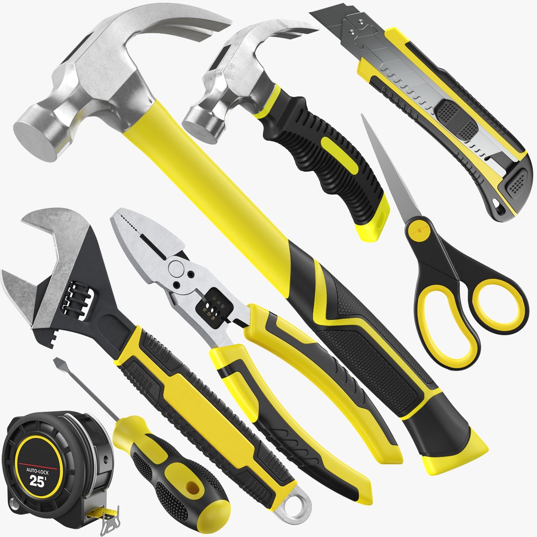 3D Eight Hand Tools Collection https://p.turbosquid.com/ts-thumb/hW/6nlUEP/5I/0/png/1632813856/1920x1080/fit_q87/af8c895b7cb7b69b94adbfa2c9bd78899059c12a/0.jpg