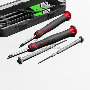 screwdrivers flat 3D model