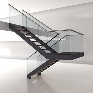 modern stair 3d model