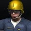 3d rigged pilot helmet model