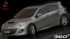 3d model mazda 3 2010 interior
