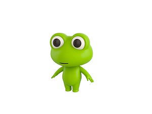 3D model Character172 Rigged Frog