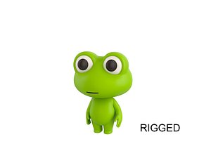 3D model Character172 Rigged Frog