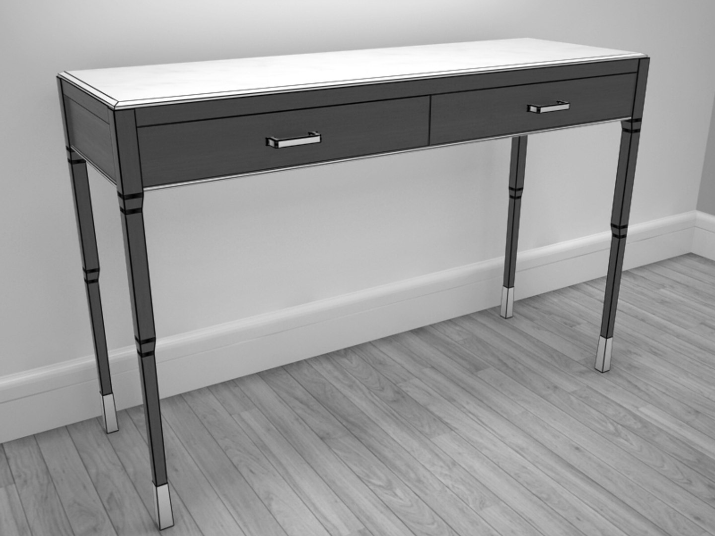 classic console table 3d model