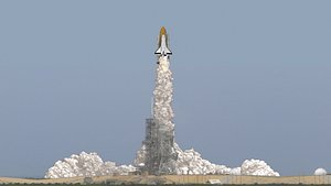 3D model rocket trail