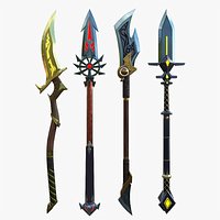 Fantasy Glaive - Weapon Pack