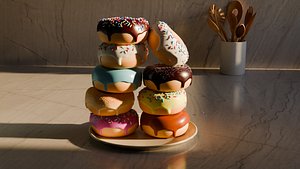 Donut pile 3D
