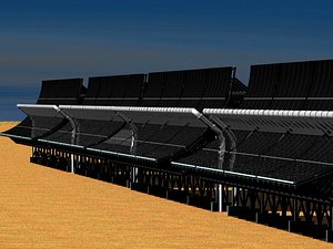 3d heliostat concentrating solar
