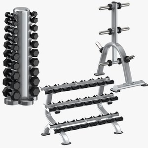 Dumbell Racks and Weight Plates Rack