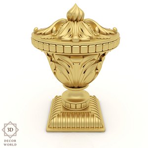 Carved Finial 1 for CNC and Visualiation