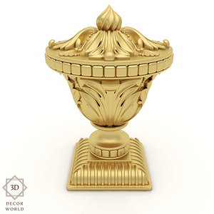 Carved Finial 1 for CNC and Visualiation