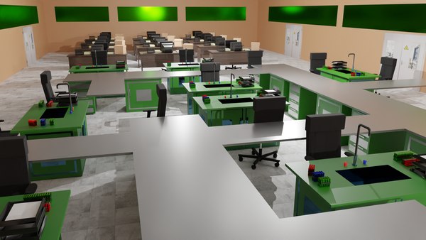 Laboratory Interior 3D model