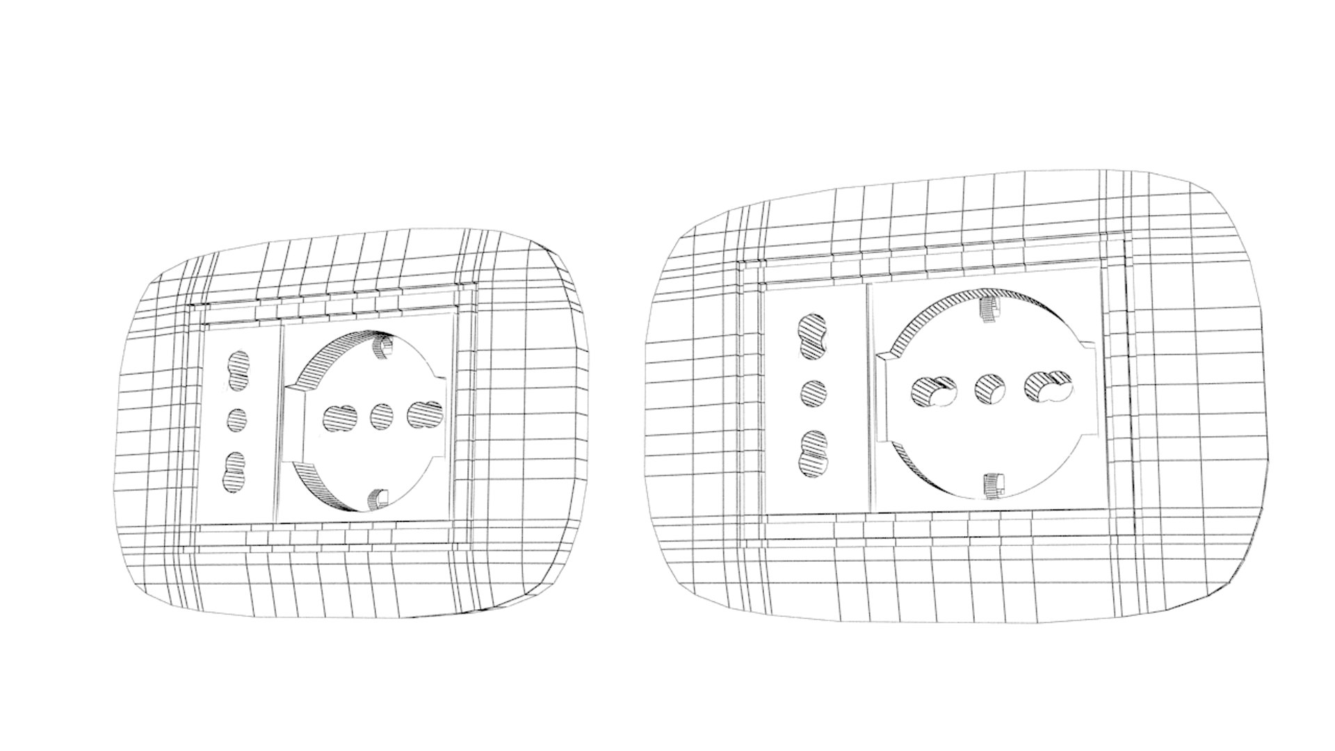 Power Socket Type L 3d Model