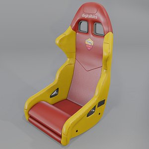 3D Roma Football Stadium coaching Seat model