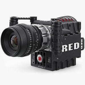 3d red epic camera 3 model
