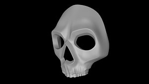 GHOST Mask - Call of Duty - for 3D Print 3D model