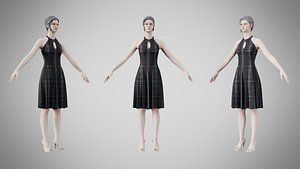 Dress 23 Electric Static Stripe