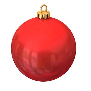 3D christmas tree red