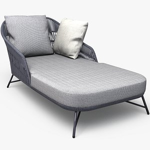 Garden lounger 3D model