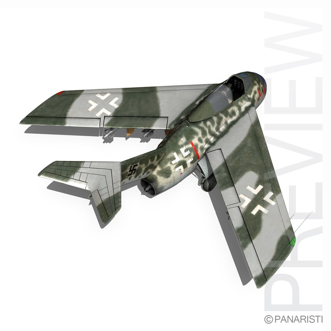 German Fighter Huckebein Ta 3d C4d