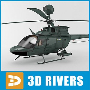 oh-58d helicopter kiowa warrior max