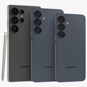 Samsung Galaxy S25 And Plus And Ultra 3D model